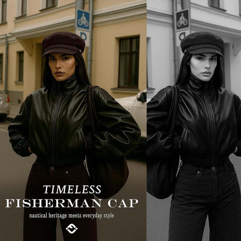 Funky Junque Newsboy Hat for Women – Trendy Greek Fisherman Cap, Classic Women's Baker Boy Newsies Hat, Ladies Fashion Caps - Image 2